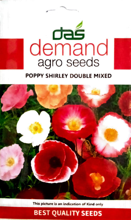 Poppy Shirley Double Mixed  Seeds